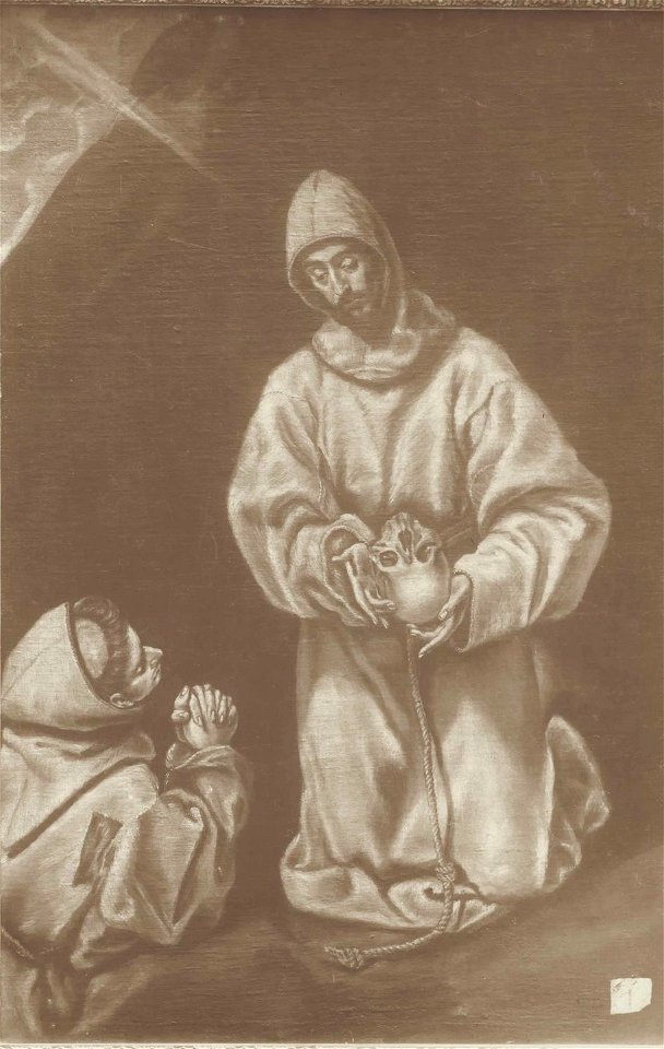El Greco - St Francis in Meditation with Brother Leo (Kribben, Berlin)