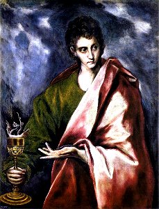 El Greco - St John the Evangelist - WGA10511. Free illustration for personal and commercial use.