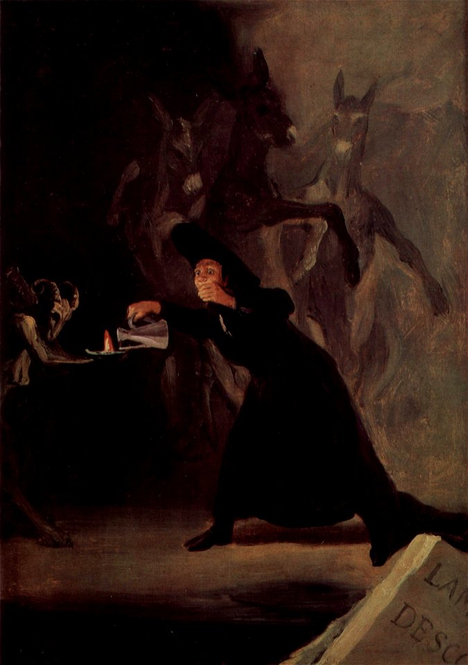El hechizado por fuerza, por Goya