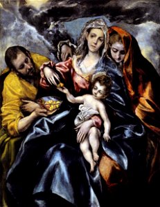 El Greco - The Holy Family with St Mary Magdalen - WGA10509