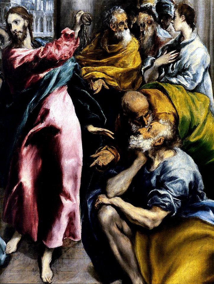 El Greco - The Purification of the Temple (detail) - WGA10544