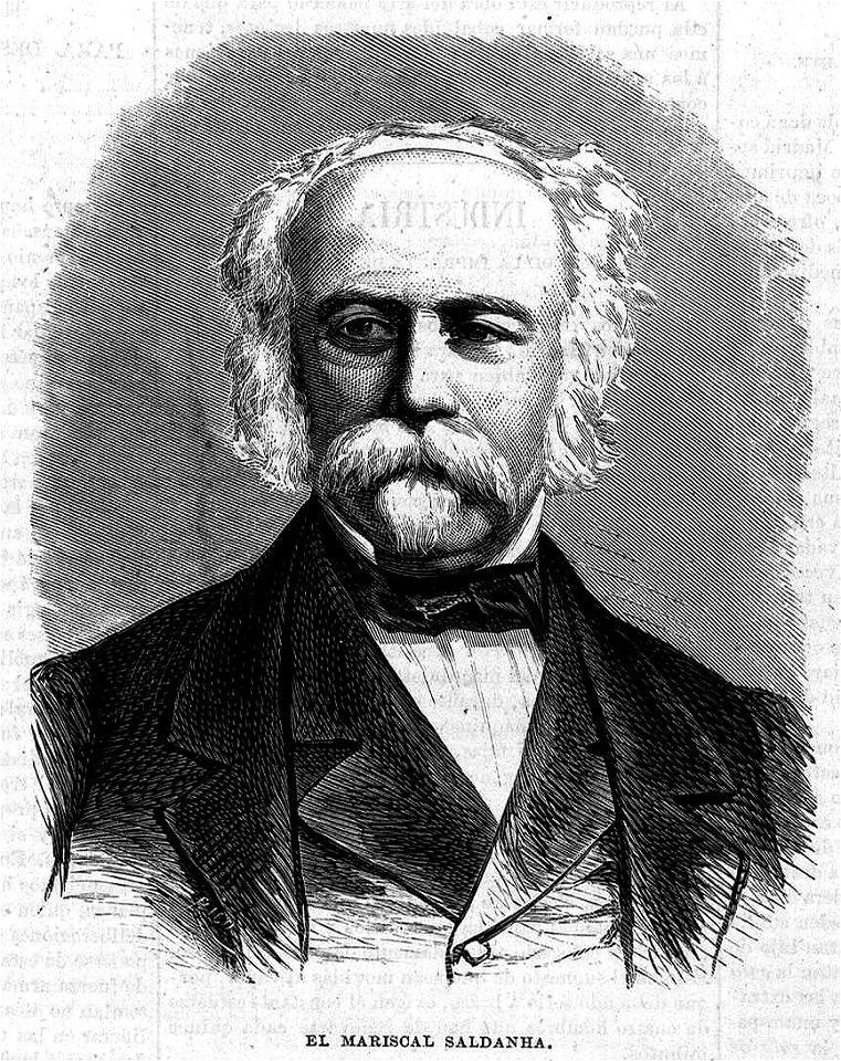 El mariscal Saldanha, en La Ilustración de Madrid