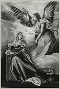 El Greco or son Jorge - Annunciation, Barnes Foundation