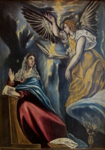 El greco, annunciazione, 1604-05 (cropped)