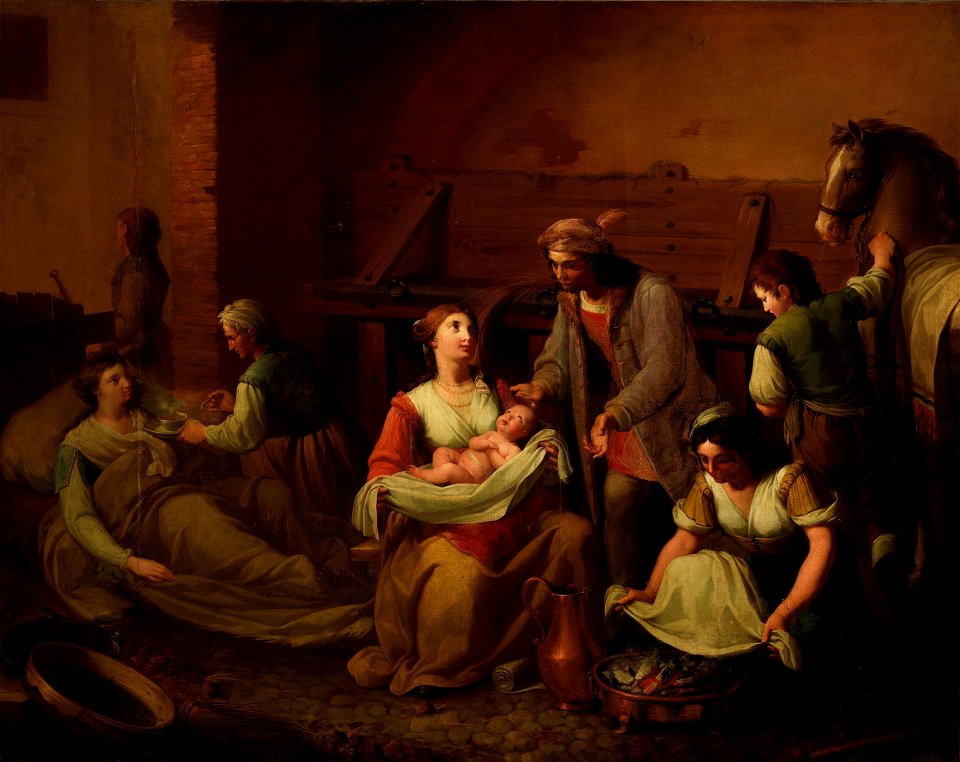 El nacimiento de San Francisco, de Zacarías González Velázquez (Museo del Prado)