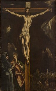 El Greco and Workshop - Crucifixion with the Virgin Mary and Saint John the Evangelist, c. 1600-1610