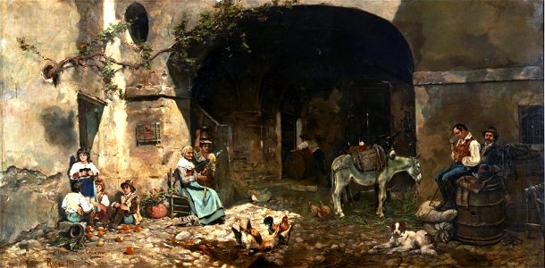 El patio de un parador (Museo del Prado)