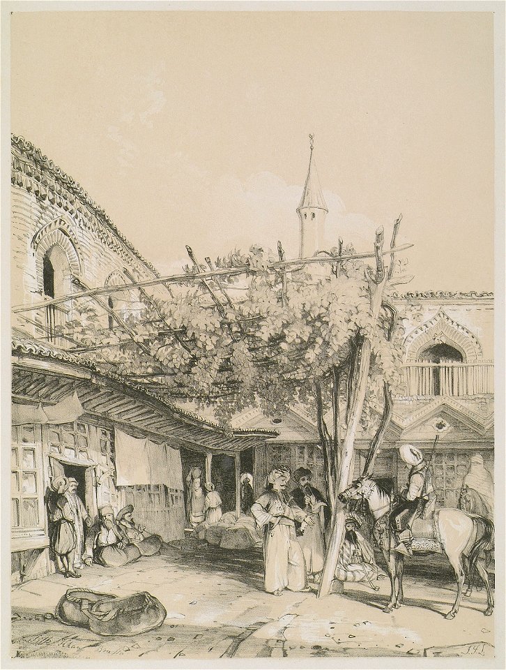 El Pek Khan, (Silk Mart), Brussa - Lewis John F - 1838