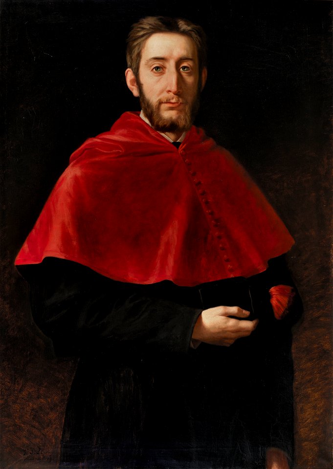El pintor Enrique Melida Alinari, togado (Museo del Prado)