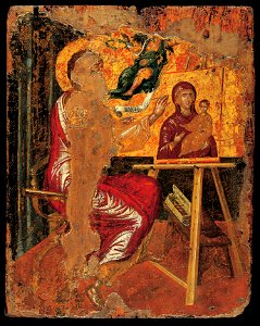 El Greco - St Luke Painting the Virgin - Google Art Project