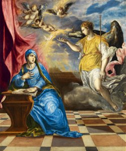 El Greco (Doménikos Theotokópoulos) - The Annunciation - Google Art Project