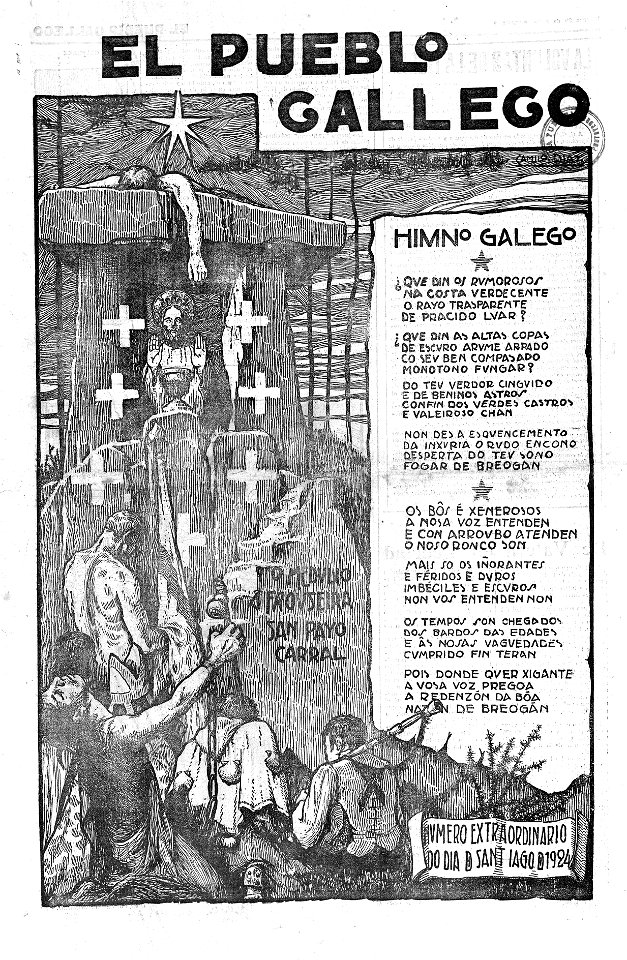 El Pueblo Gallego - Capa de Camilo Diaz (25.7.1924)