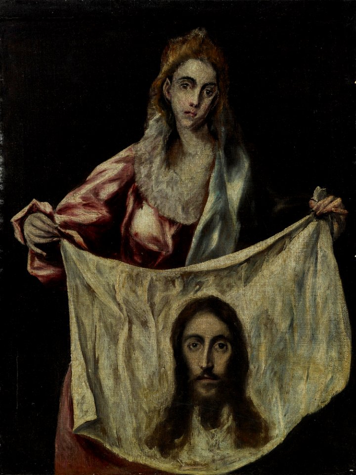 Attributed to El Greco - SAINT VERONICA HOLDING THE VEIL, Frati 22c