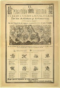 El purgatório artístico, en el que yacen las calaveras de los artistas y artesanos LCCN99615947