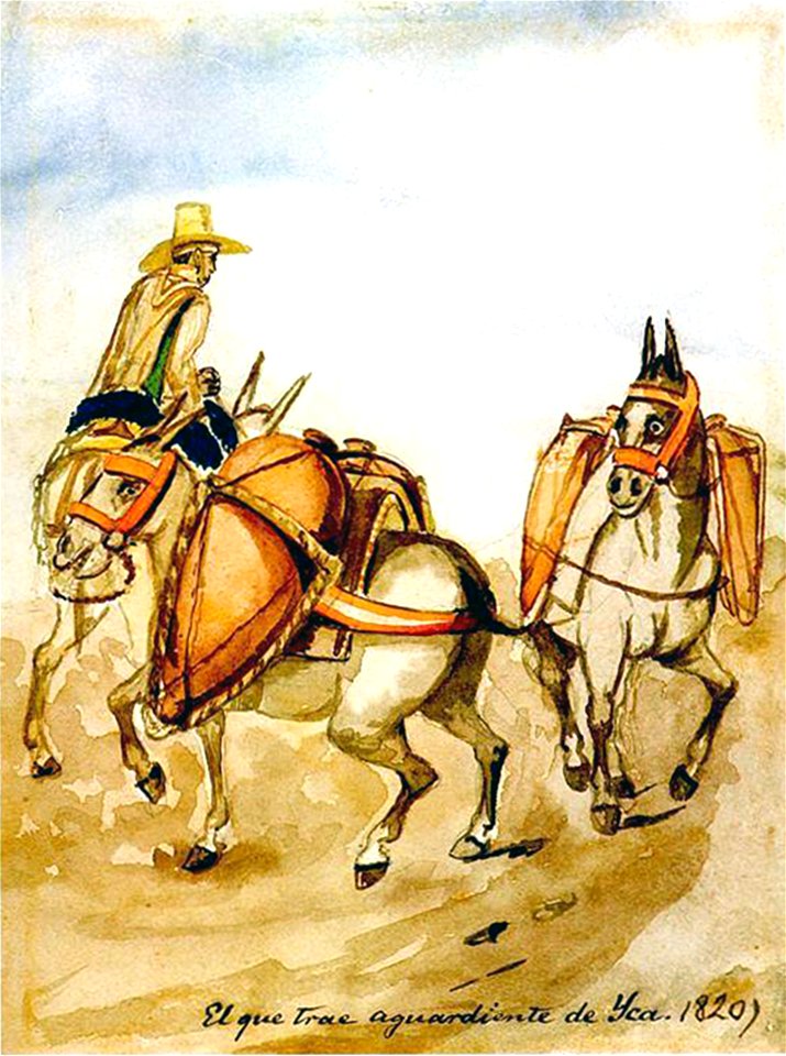 El que trae aguardiente de Yca. 1820)