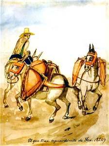 El que trae aguardiente de Yca. 1820)
