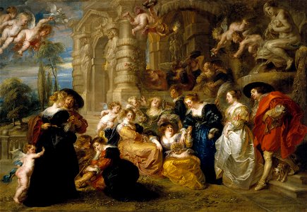 El Jardín del Amor (Rubens) (alta resolución). Free illustration for personal and commercial use.