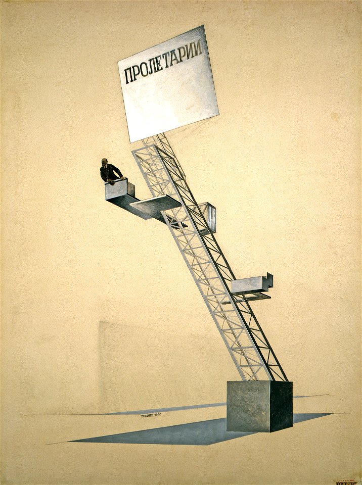 El Lissitzky, Lenin Tribune, 1920. State Tretyakov Gallery, Moscow