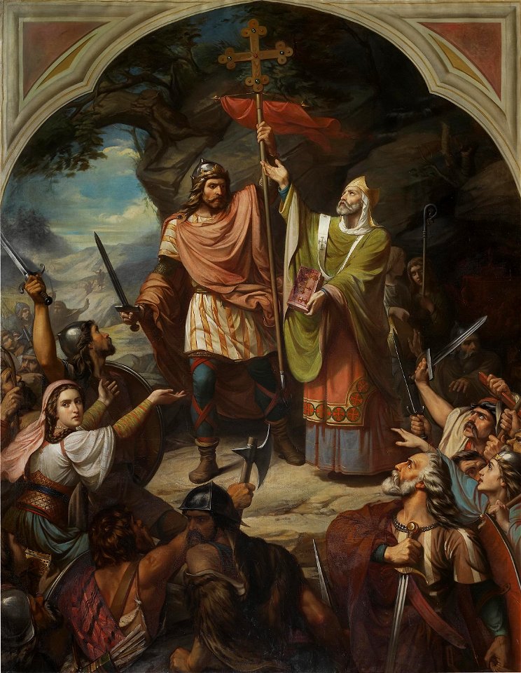 El rey Don Pelayo en Covadonga (Museo del Prado)