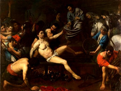 El martirio de san Lorenzo, por Valentin de Boulogne