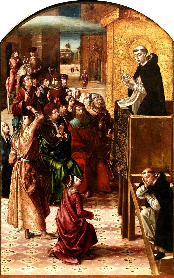El milagro de la nube, de Pedro Berruguete (Museo del Prado)
