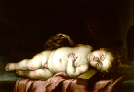 El Niño Jesús dormido sobre la cruz, de Bartolomé Esteban Murillo (Museo del Prado)