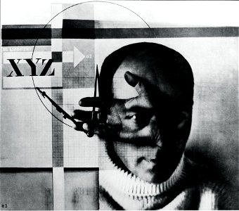 El Lissitzky The Constructor, self-portrait, gelatin silver print, 107×118 mm, 1924 London, Victoria and Albert Museum, Inv. PH142-1985. Free illustration for personal and commercial use.