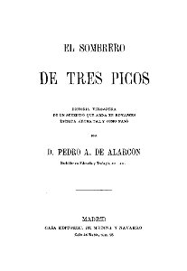 El sombrero de tres picos (1874). Free illustration for personal and commercial use.