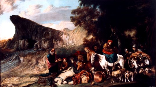 El paso de los israelitas por el Mar Rojo, del círculo de Pedro de Orrente (Museo de Bellas Artes de Córdoba)