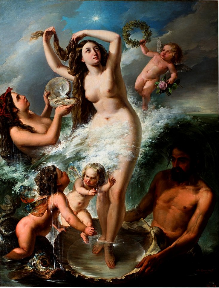 El nacimiento de Venus, de Antonio Gómez Cros (Museo del Prado)