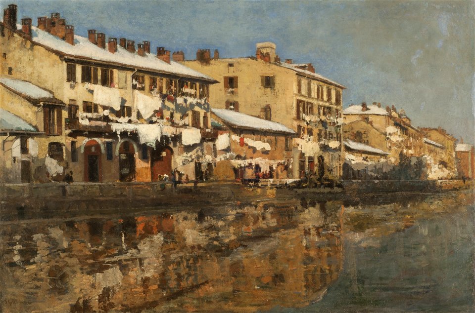 El Naviglio de Milán - Emilio Gola