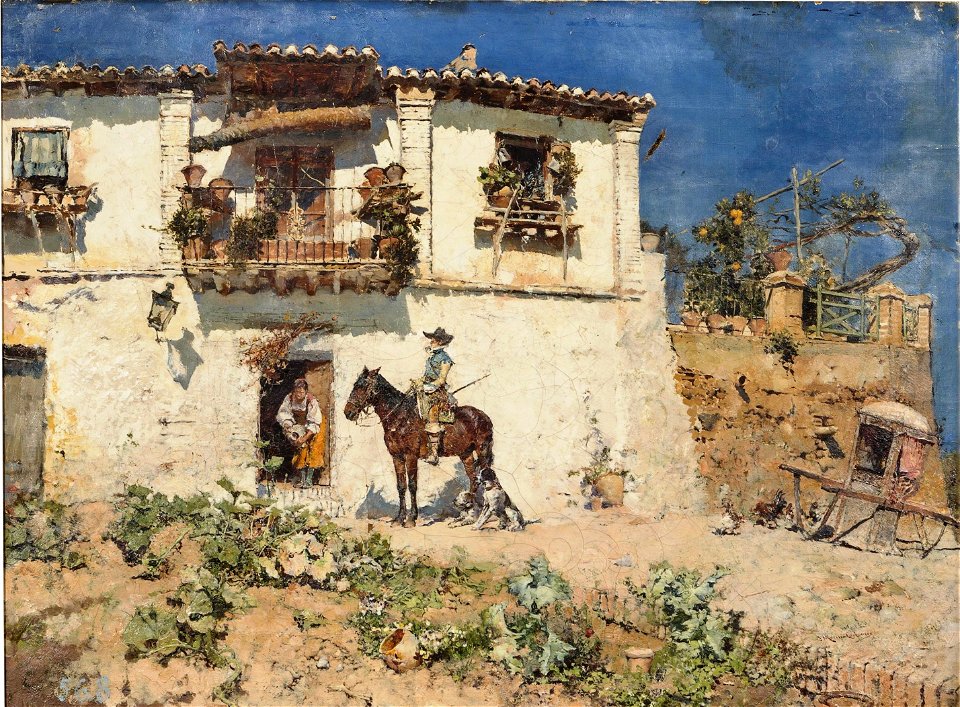 El vaso de agua, de José Moreno Carbonero (Museo del Prado)