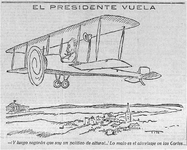 El presidente vuela, de Tito, La Libertad, 18 de octubre de 1922