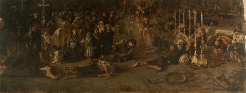 El voto (boceto) - Francesco Paolo Michetti