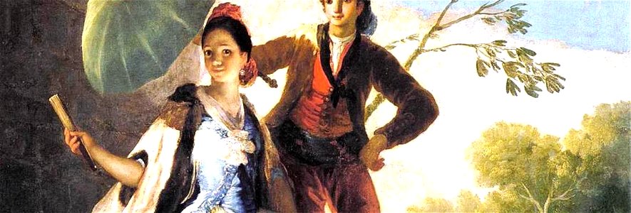 El quitasol, Francisco Goya (detalle)