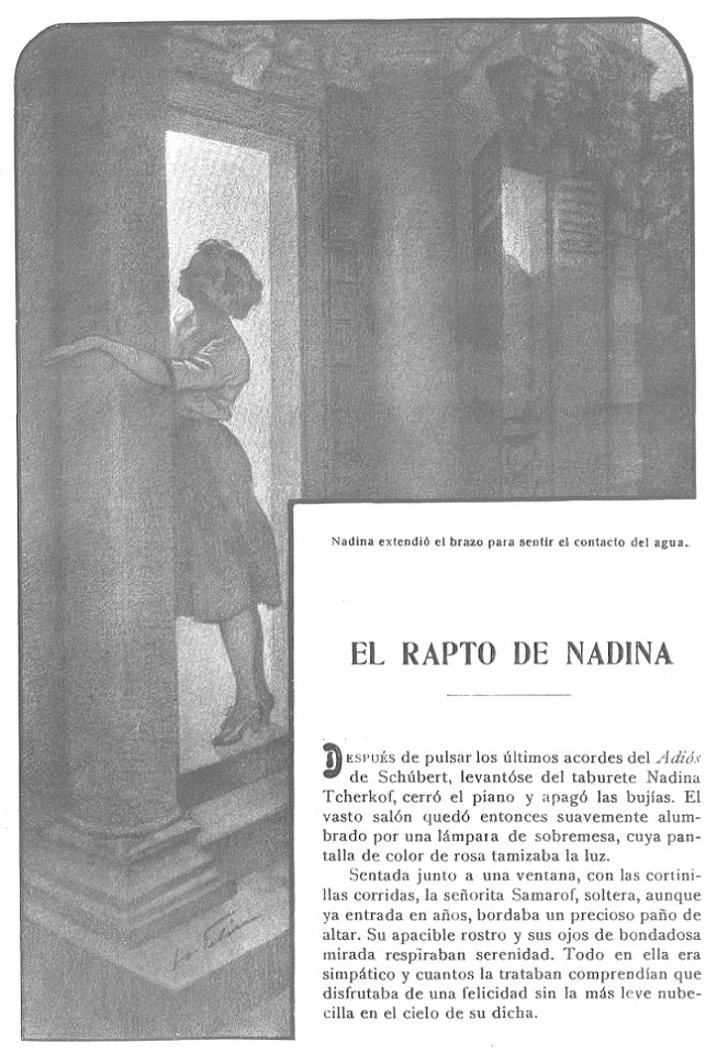 El rapto de Nadina I, revista Hojas Selectas. 2-1921, n.º 230