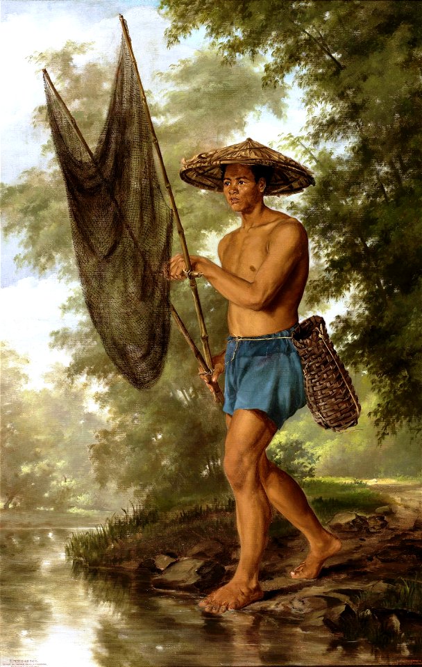 El pescador de Sacag (Félix Resurrección Hidalgo)