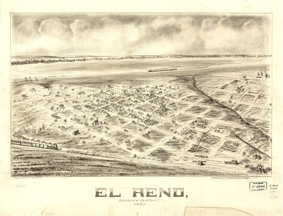 El Reno, Oklahoma Territory 1891. LOC 75693045