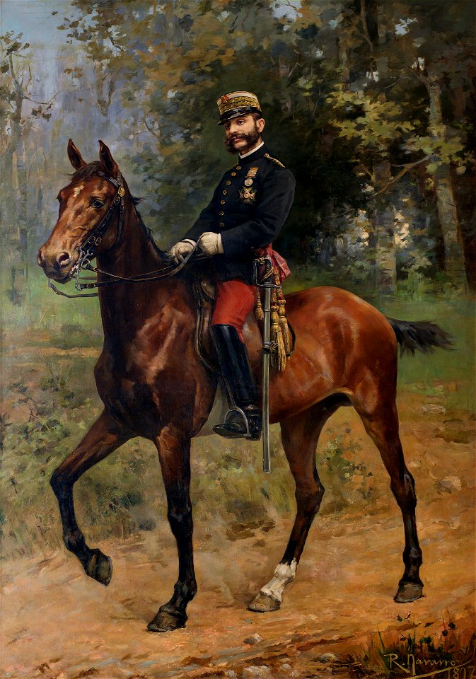 El rey Alfonso XII a caballo (Román Navarro)