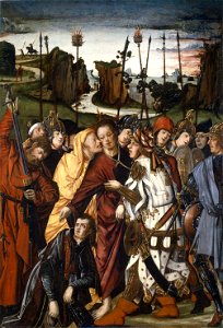 El prendimiento de Cristo, de Francisco y Rodrigo de Osona (Museo del Prado). Free illustration for personal and commercial use.