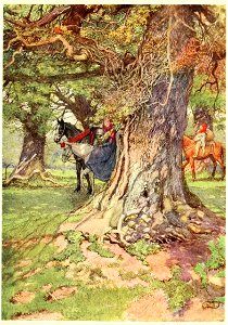 Eleanor Fortescue Brickdale's Golden book of famous women (1919) - Una and The Red Cross Knight (p. 143)