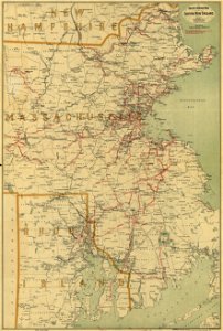 Electric railway map of eastern New England. LOC 98688386