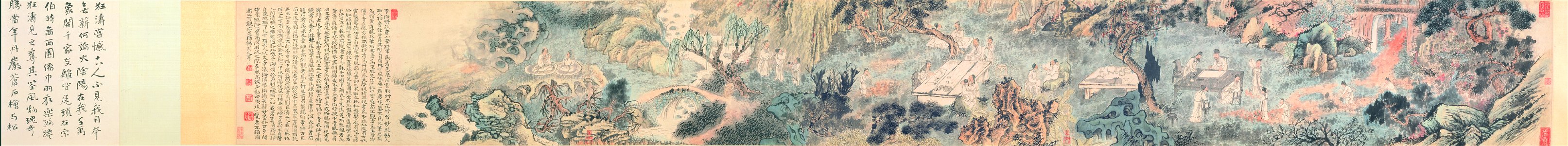 Elegant Gathering in the West Garden, by Shitao