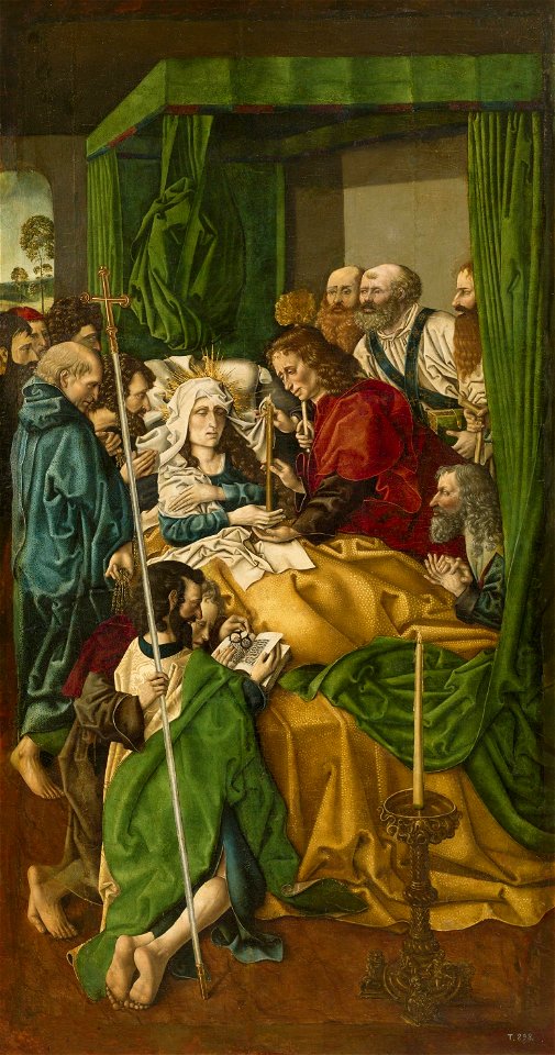 El Tránsito de la Virgen, del maestro de la Sisla (Museo del Prado)