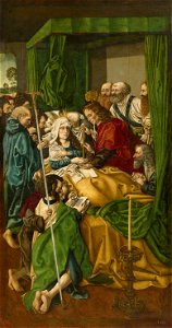 El Tránsito de la Virgen, del maestro de la Sisla (Museo del Prado)