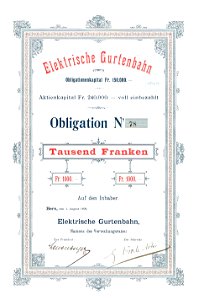 Elektrische Gurtenbahn 1899