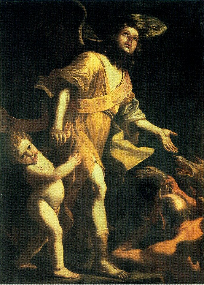 El Ángel de la guarda, de Matías Pretti (Capilla de los Dolores de la catedral de Sevilla)