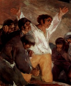 El tres de mayo de 1808 en Madrid (detalle), Francisco de Goya. Free illustration for personal and commercial use.