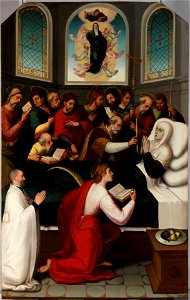 El Tránsito de la Virgen, de Juan Correa de Vivar (Museo del Prado)