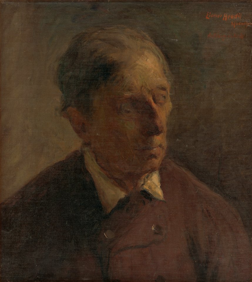 Elemír Halász-Hradil - Štúdia mužskej hlavy - O 660 - Slovak National Gallery